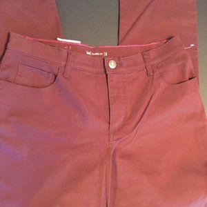 NWT - maroon, straight leg, 12M